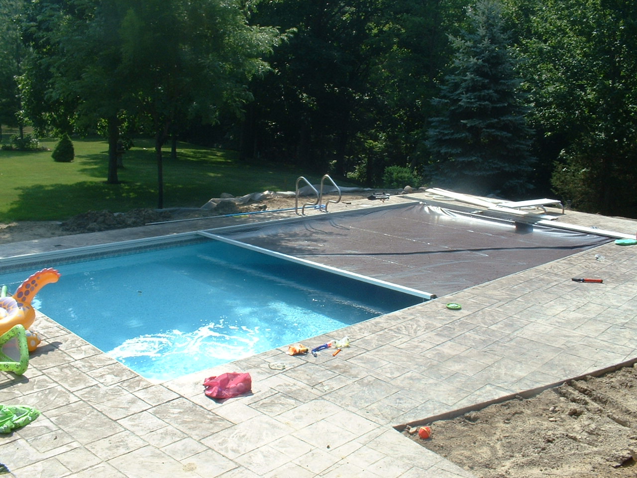 Pool Cover On Tracks