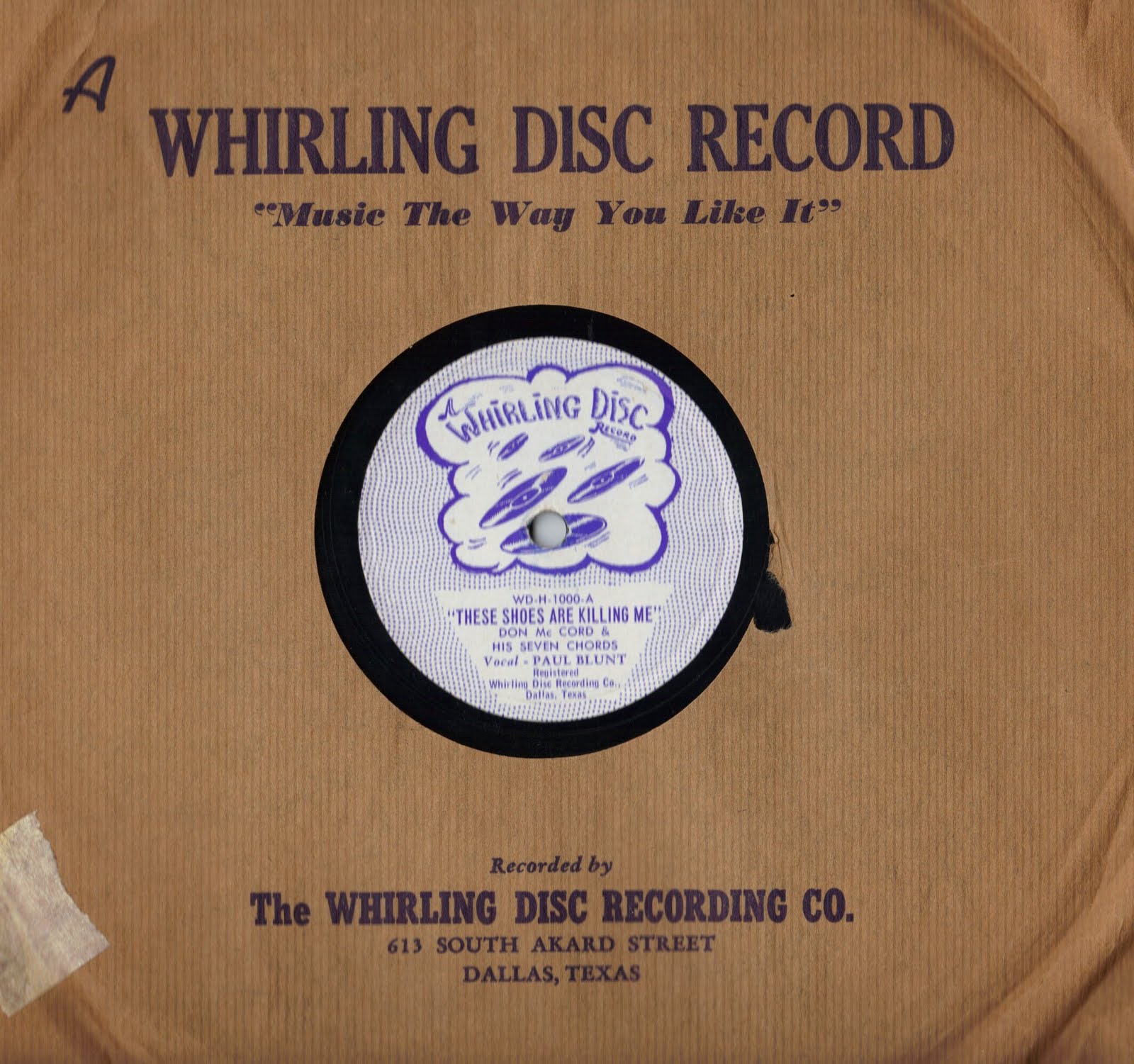 HILLBILLYRESEARCHER WHIRLING DISC RECORDS