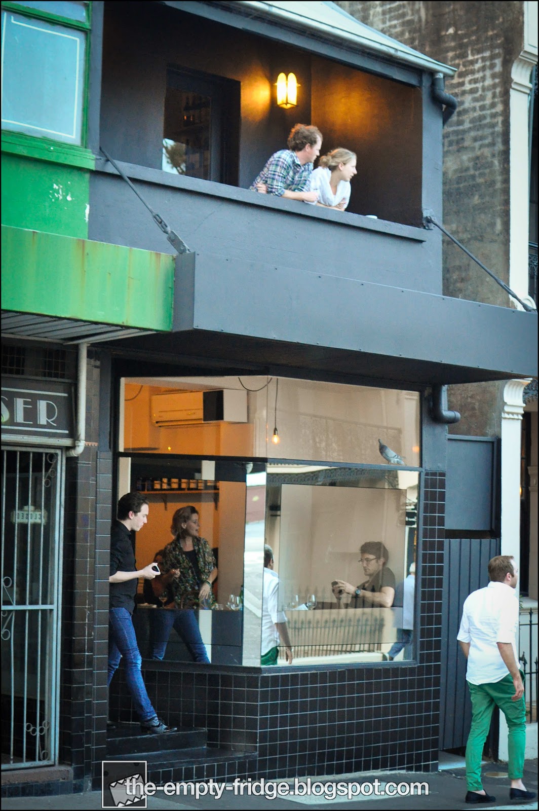 The Empty Fridge. 10 William St The Wine bar with no name & amazing