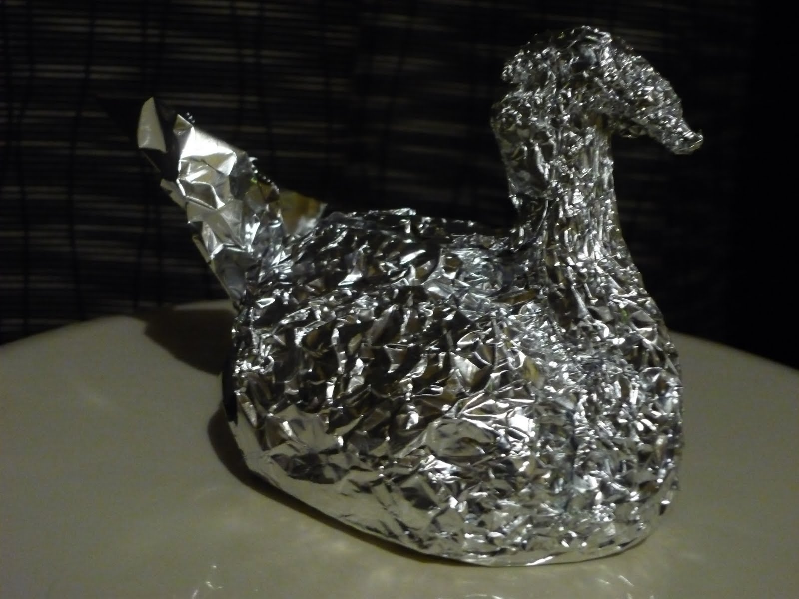 That's So Retro! How To Make A Foil Swan for Left Over Food