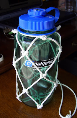 bottle paracord water nalgene holder pouch diy macrame stormdrane instructions simple bag botella nudos bolsa diys making holders bottles tie