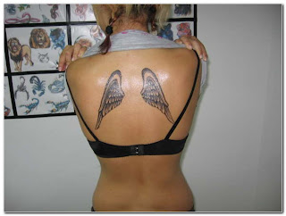 Angel Tattoo Designs Especially Angel Wings Tattoos With Image Female Back Piece Angel Wings Tattoo Picture 7