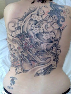 Nice Japanese Tattoos Especially Japanese Geisha Tattoo Designs With Image Japanese Geisha Back Piece Tattoo For Women Tattoos Picture 1