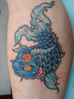 Amazing Art of Calf Japanese Tattoo Ideas With Koi Fish Tattoo Designs With Image Calf Japanese Koi Fish Tattoo Gallery 1