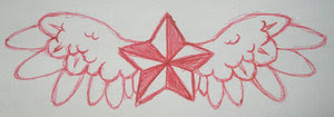 Nice Star Tattoos With Image Tattoo Designs Especially Wings Star Tattoo Picture 4