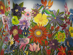 mural flower murals wall garden outdoor flowers painting walls room david bedroom