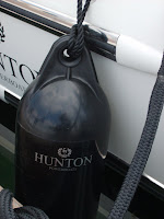 Hunton Powerboats branded boat fender