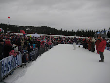 Meg på snøscenen på Barnas Skidag-2010 i Granåsen Skianlegg.