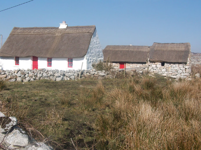 Thatched Cottages in an old famine village