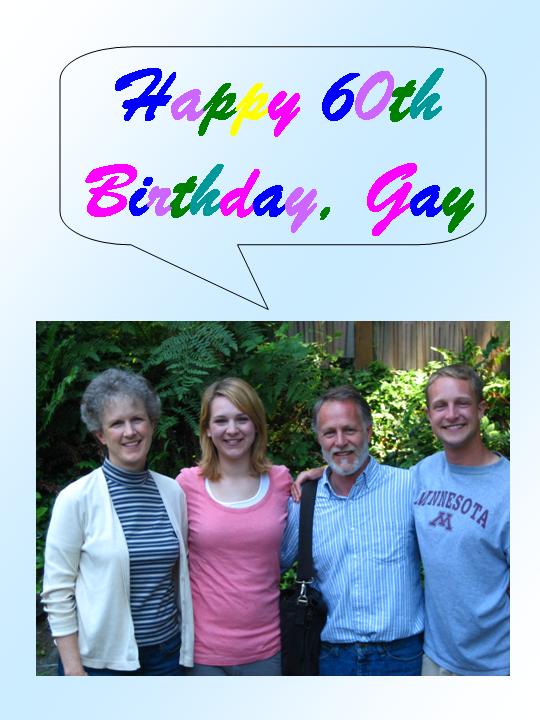 Happy Birthday from Jackie, Lisa, Steve and Erik