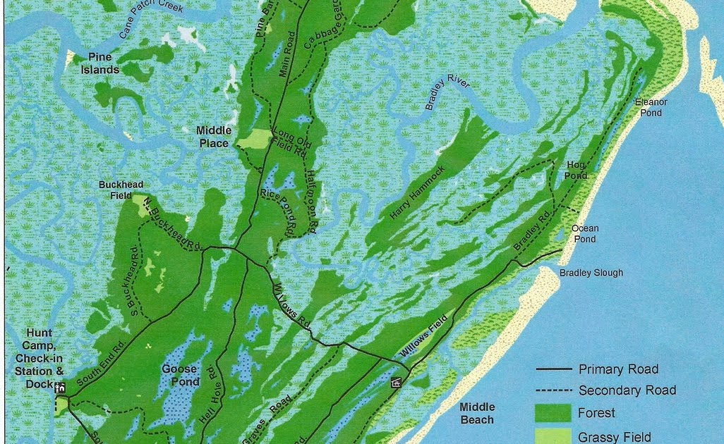 Awesome Ossabaw: Map of the Island