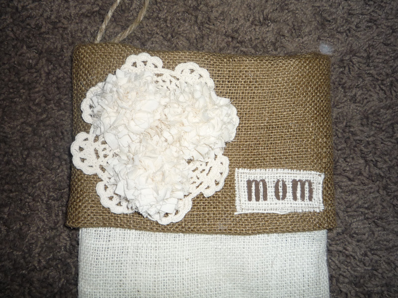 Furniture Fix Burlap Stocking HowTo