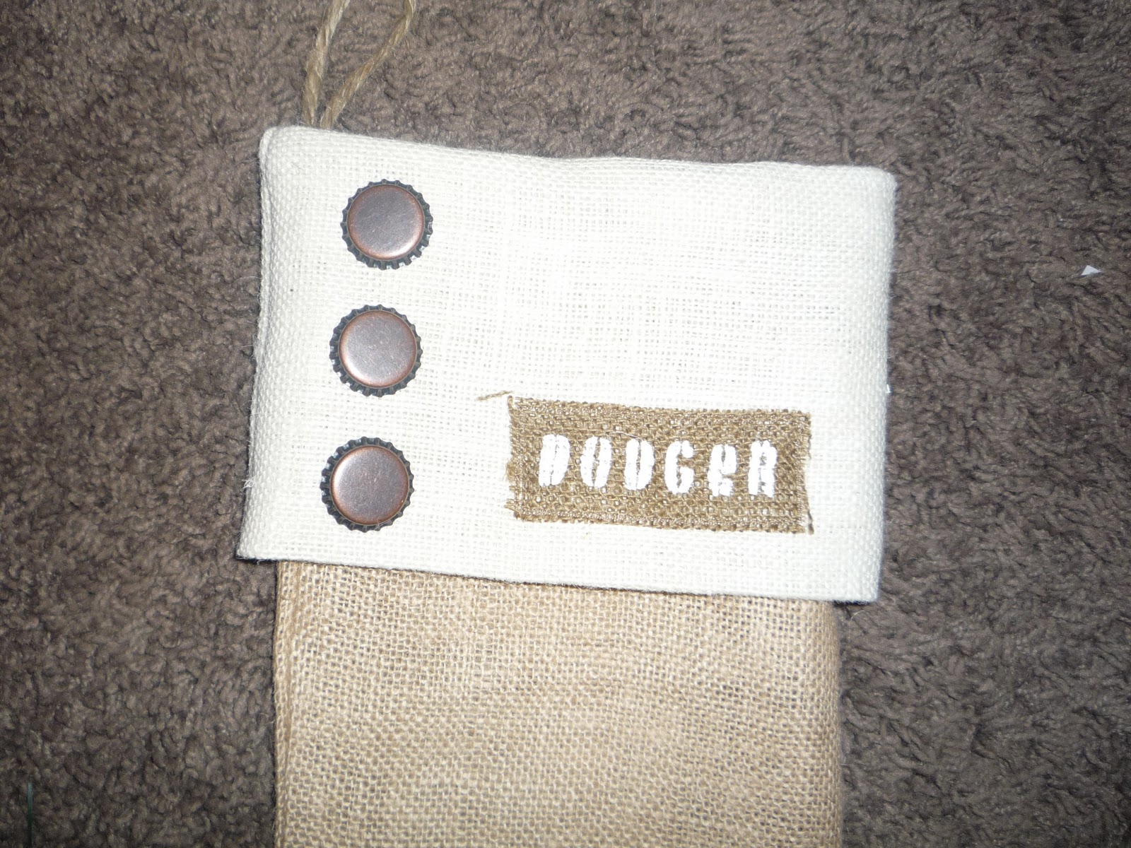 Furniture Fix Burlap Stocking HowTo