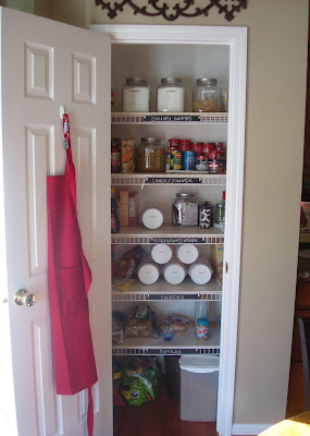 small organized pantry