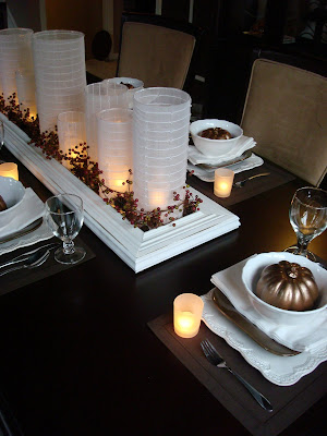 fabric wrapped glass candleholders