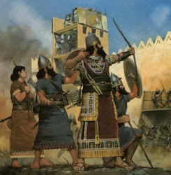 Assyrian Army Besieging a City