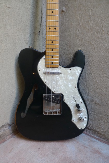 Fender thinline telecaster black deals