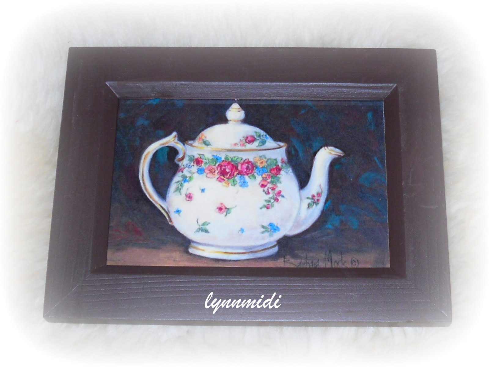 lynn's cottage TEAPOT AND CUP & SAUCER FRAMES FOR SALE.....