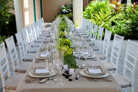 The latest trend in wedding planning is having familystyle table settings