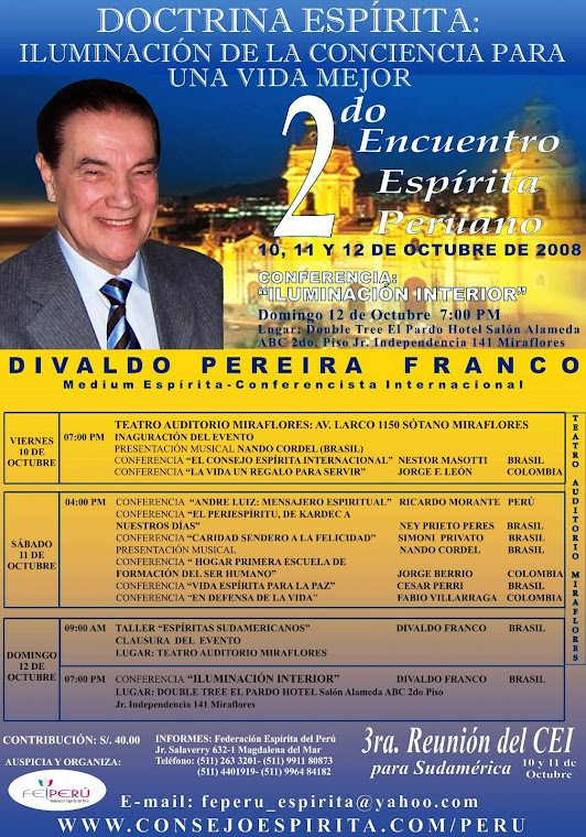Afiche 2do Encuentro Espirita Peruano