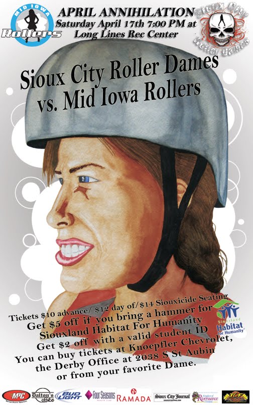 Iowa Roller Derby Diaries Saturday Night Derby Sioux City Roller