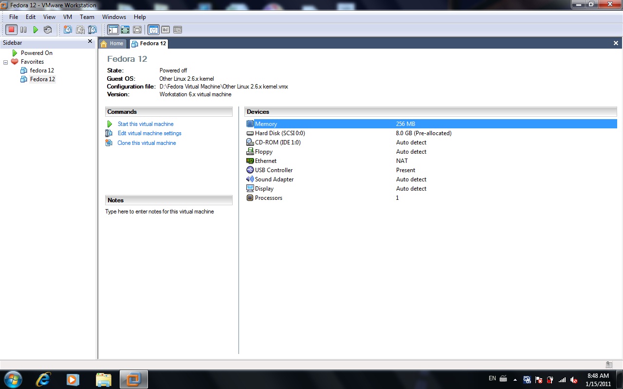 SLIIT from the 'Beginning': How to install Fedora on VMWare Workstation 6