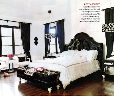 Nicki Hilton's Hollywood Glamour bedroom- love the Shine Home pendant 