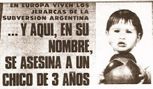 EDUARDO BARRIOS,3 AÑOS,ASESINADO POR TERRORISTAS,EL TAMBIÉN PIDE JUSTICIA¡¡¡