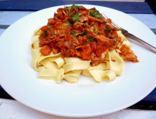 3 hungry tummies: Pappardelle With Wild Rabbit Ragu