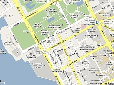 map US embassy manila