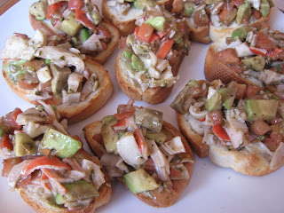 recettes entrees BRUCHETTA GOBERGE ET AVOCAT (EXPRESS)