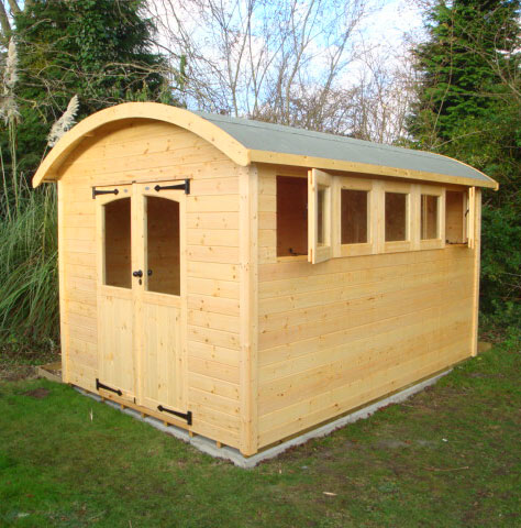 Shedworking: Shepherds' hut-like garden office