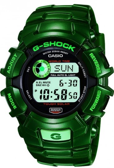 g shock green and orange