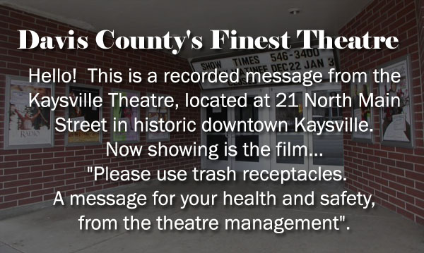 Davis County's Finest Theatre