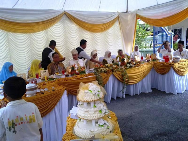 CONTOH MAKAN BERADAP DAN JUGA HIASAN KANOPI