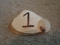 Our Day (In the Making): DIY Seashell Table Numbers