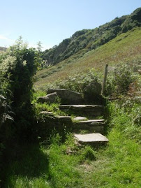 Stile on the way to Trebarwith Strand