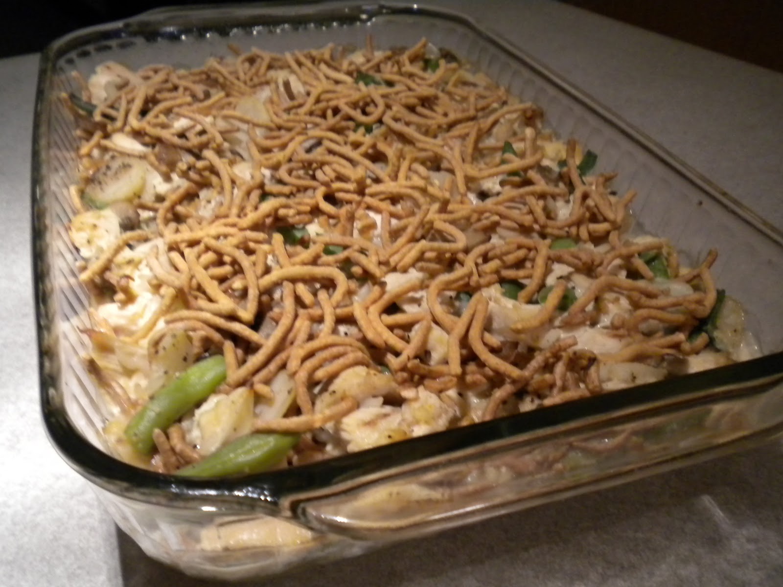 In My Kitchen Chicken chow mein casserole