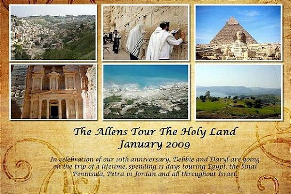 The Allens Tour the Holy Land