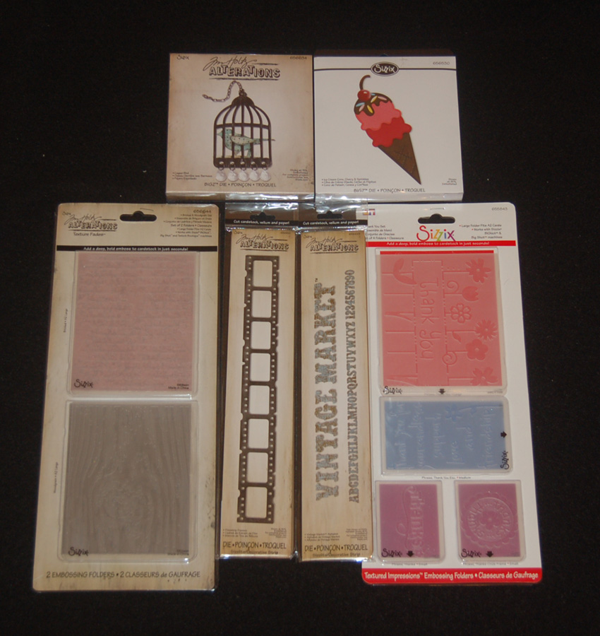 Lynn's Craft Blog New Sizzix Dies and Texture Folders at Ben Franklin Crafts