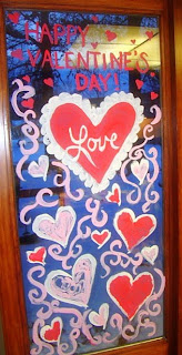 Krista's Kitchen: Happy Valentine's Day! Window Painting, Cheesecake