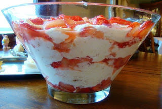 Krista's Kitchen: Strawberry Cheesecake Trifle and an Early Easter Dinner