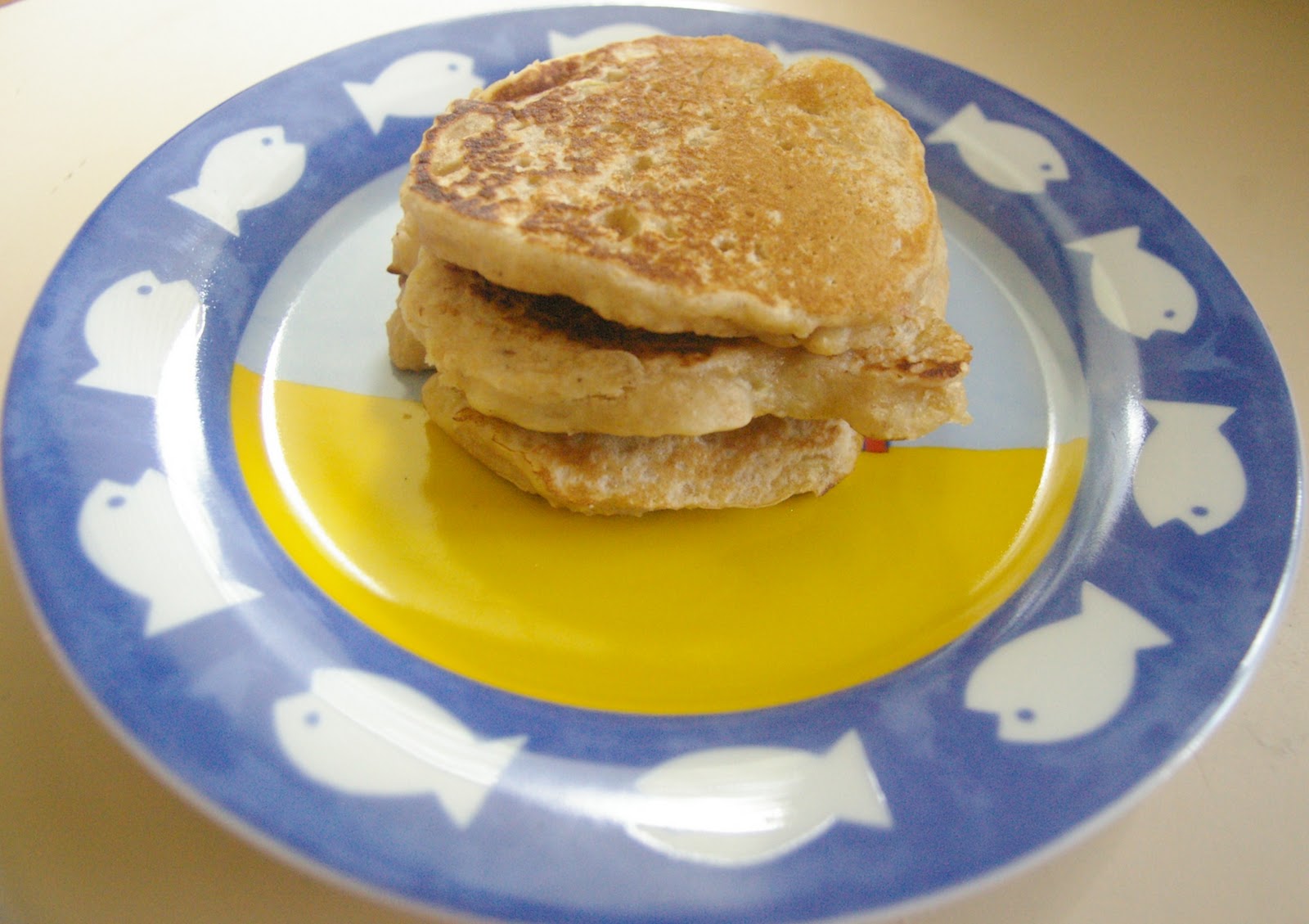how pancake make flour with Wholemeal pikelets batter & Apple Cinnamon to  plain