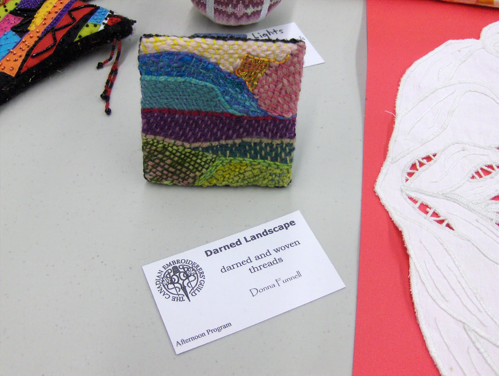 fibrejournal Canadian Embroiderers' Guild, Guelph Open House
