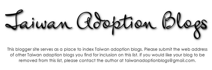 Taiwan Adoption Blogs