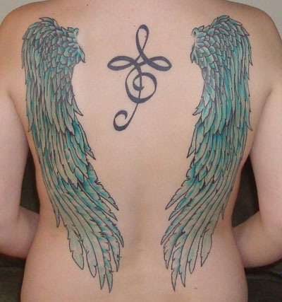 Angel wings tattoo on wrist Not everyone wants to use a complete image of an