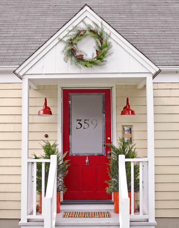 Cheery Front Door Makeover Cheery Front Door Makeover