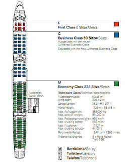 lh info: Lufthansa Airbus A340-600 seating plan