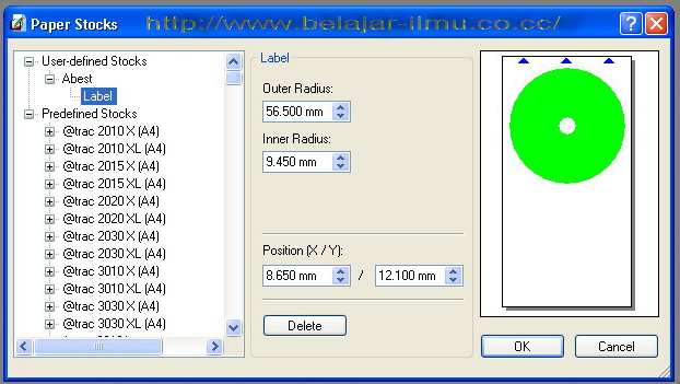 Mengatur Ukuran Kertas Label CD Dini Adistiani's site
