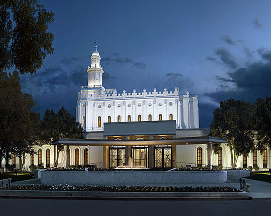 LDS Temples painted in a new, unique way: St. George LDS Temple LDS Temples painted in a new, unique way: St. George LDS Temple